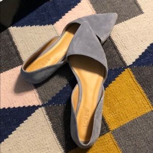JCREW flats light grey 7.5